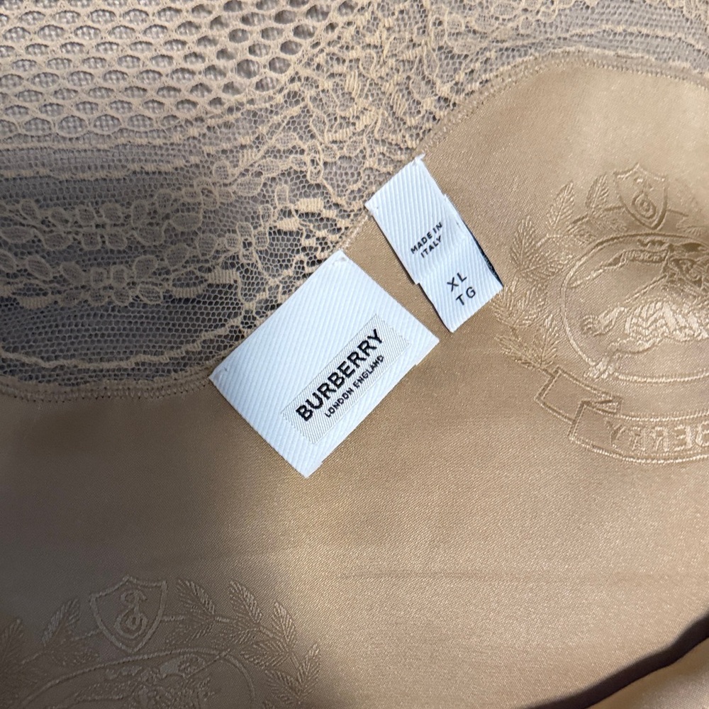 Burberry Beige Lace Satin Camisole - Picture 2 of 7